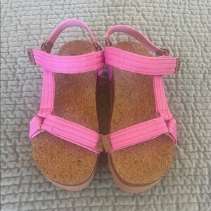 Reef Pink Sandals with Cork Sole